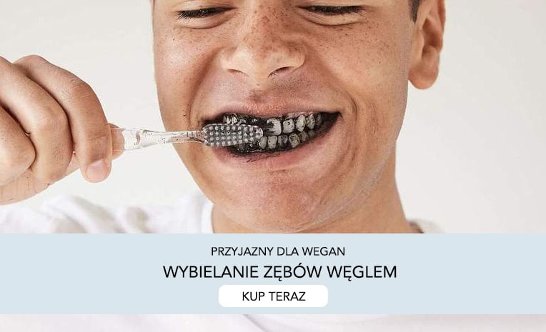 Białe zęby z żelem do wybielania zębów i pastą do zębów